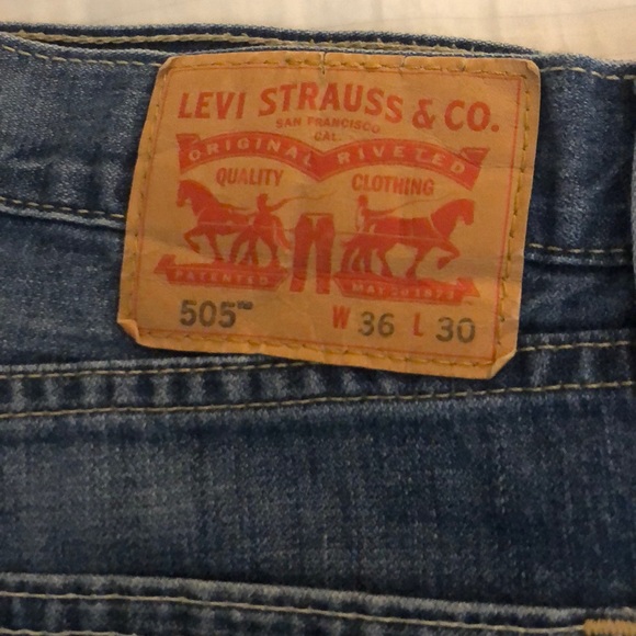 LEVIS JEANS 505 36/30 - Picture 2 of 5